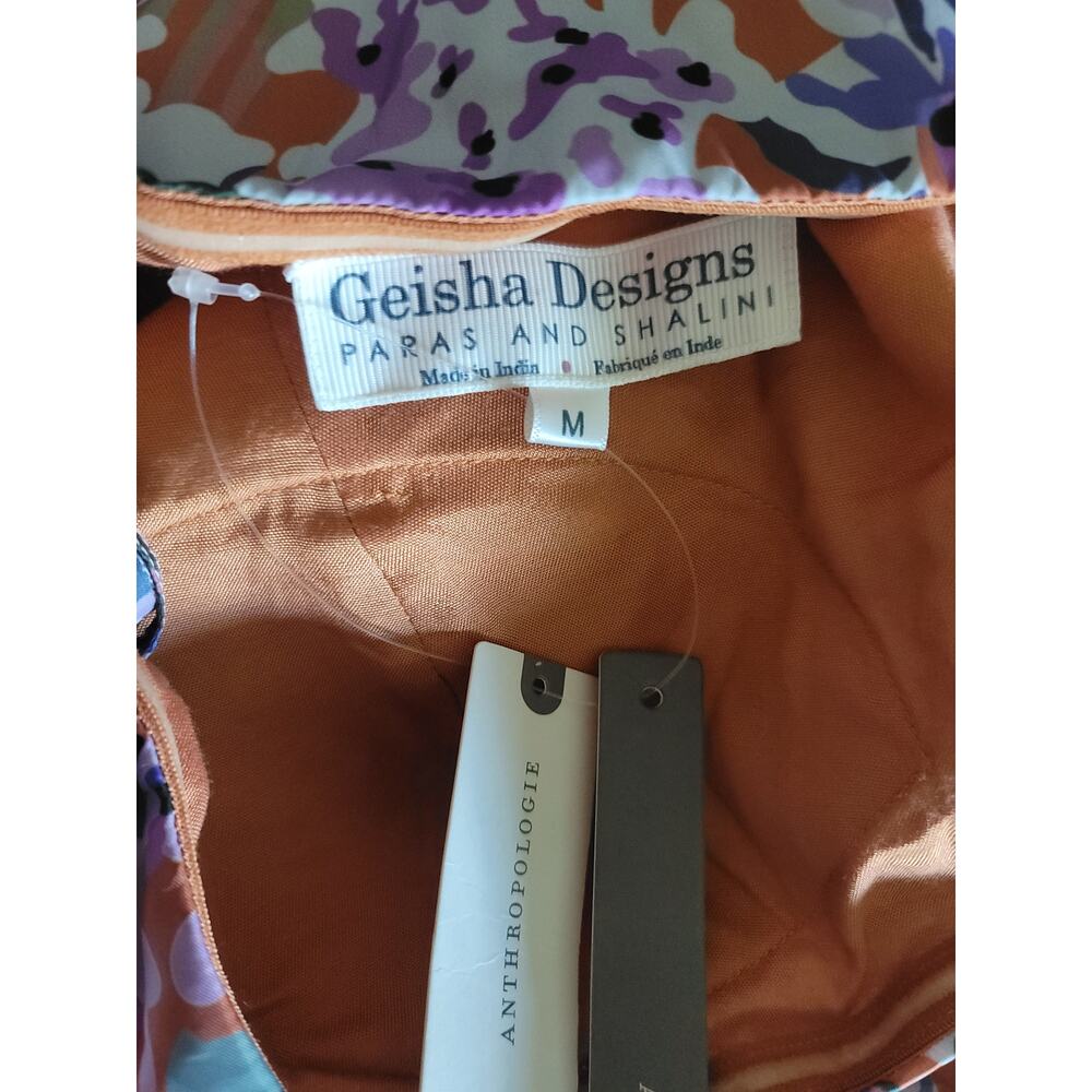NWT Geisha Designs Strapless Train Floral Mini Dress - Medium - Picture 5 of 7